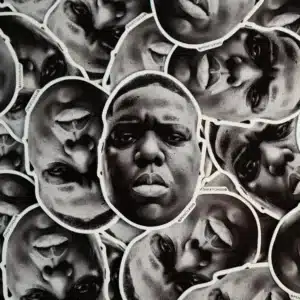 A Pencilking sticker of Biggie Smalls/the notorious BIG