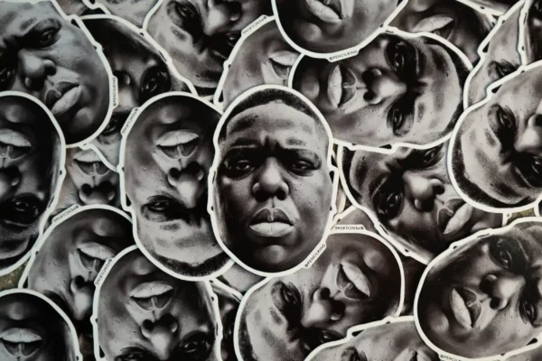 A Pencilking sticker of Biggie Smalls/the notorious BIG