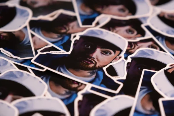A pencilking sticker of mac miller