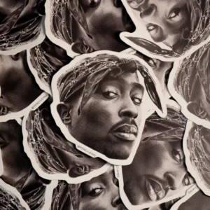 A Pencilking sticker of Tupac