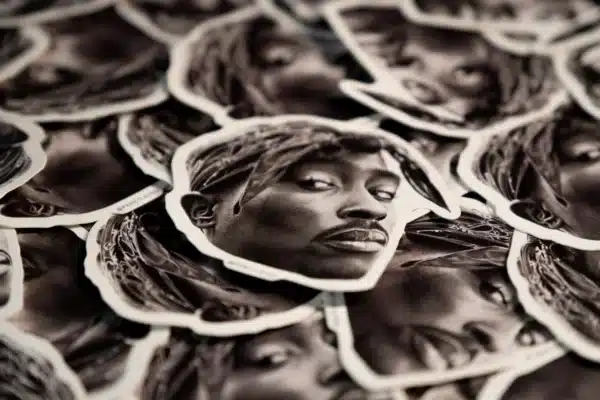 A Pencilking sticker of Tupac