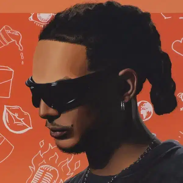 A detail of a painting called Ronnie of Ronnie Flex by Pencilking.