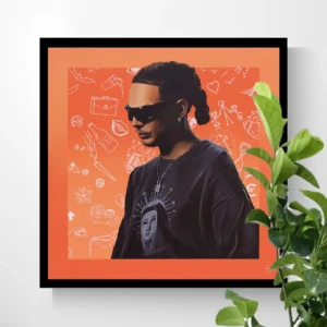 A painting called Ronnie of Ronnie Flex by Pencilking.