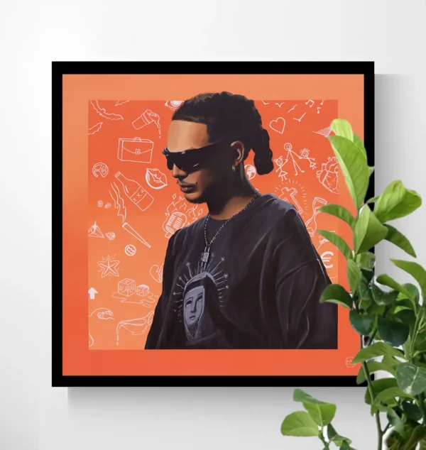 A painting called Ronnie of Ronnie Flex by Pencilking.