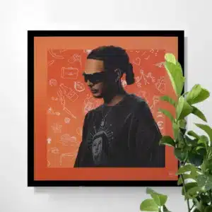 A painting called Ronnie of Ronnie Flex by Pencilking.