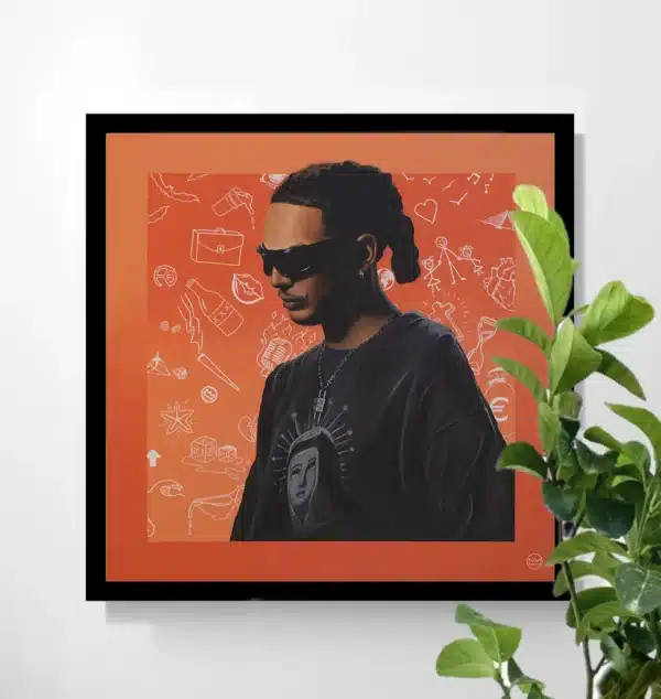 A painting called Ronnie of Ronnie Flex by Pencilking.